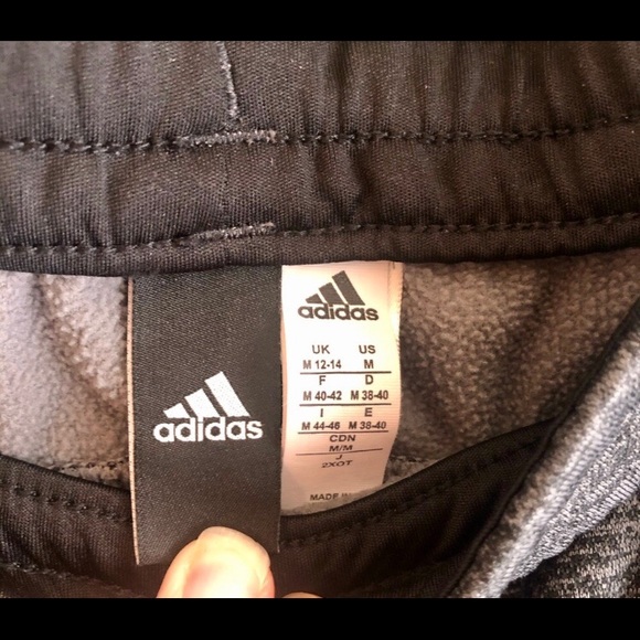 Adidas Grey Athletic Pants Medium - Picture 4 of 8